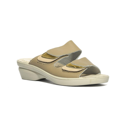 VALLEVERDE 25315 BEIGE Ciabatte Donna