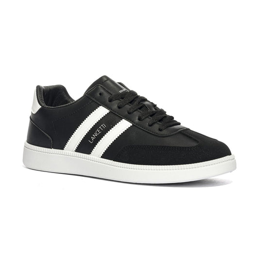 LANCETTI LNC870-1 BLACK WHITE Sneakers Uomo