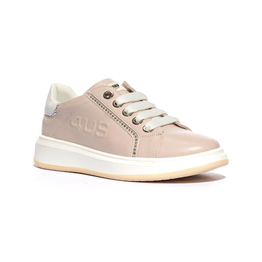 4US 41001 PINK WHITE Sneakers Bambina