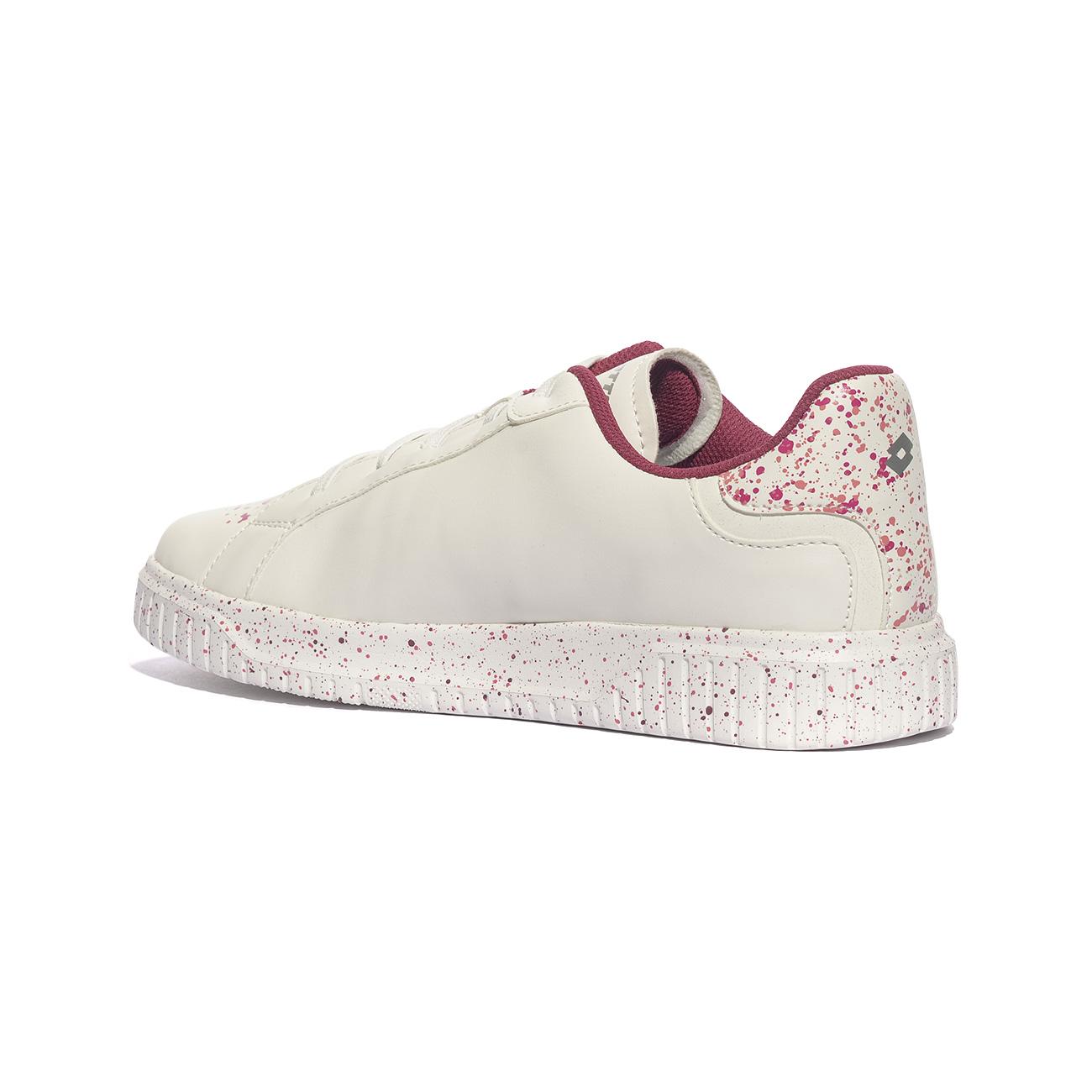Sneakers Lotto VENUS AMF III PRT JR Bianche 218193WHITE PURPLE 228 TEA ROSE LOTTO