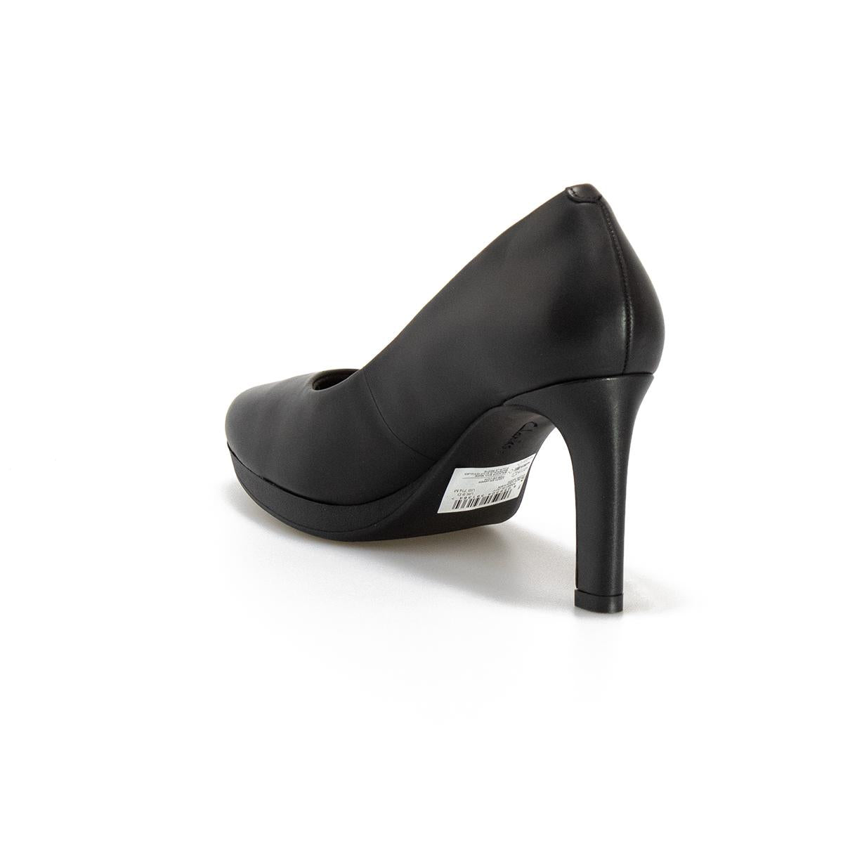 CLARKS 157764 BLACK LEATHER Decollete Donna