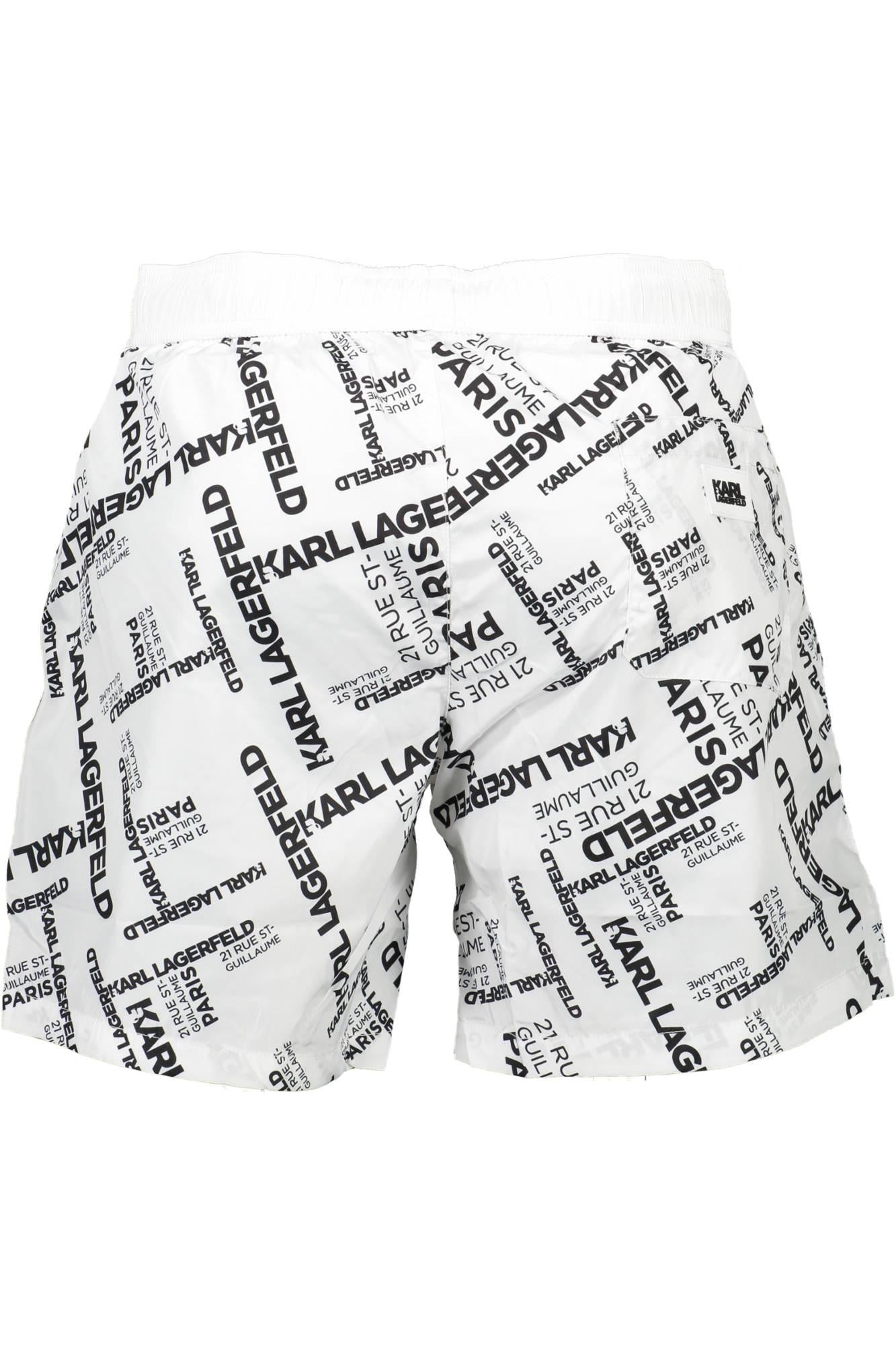 KARL LAGERFELD KL21MBM14_DA3AB04_BIANCOWHIT Bianco Costumi Uomo