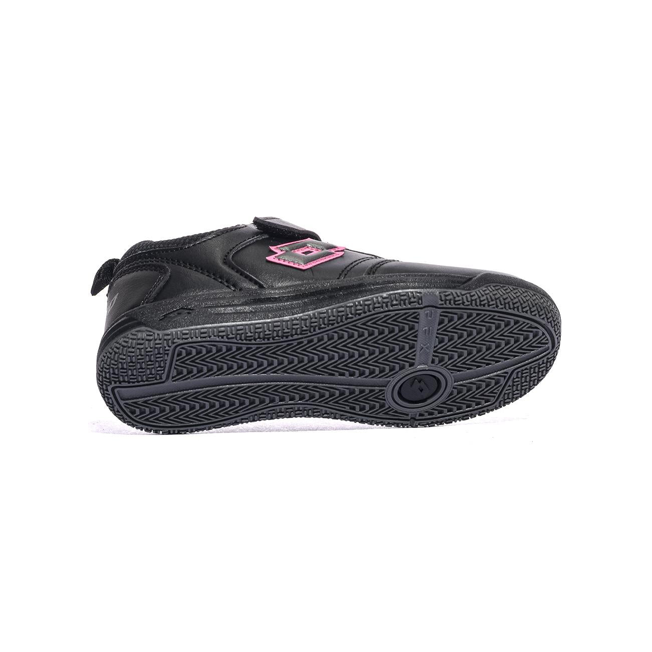 LOTTO 2182027J1 All black magenta Sneakers Bambina