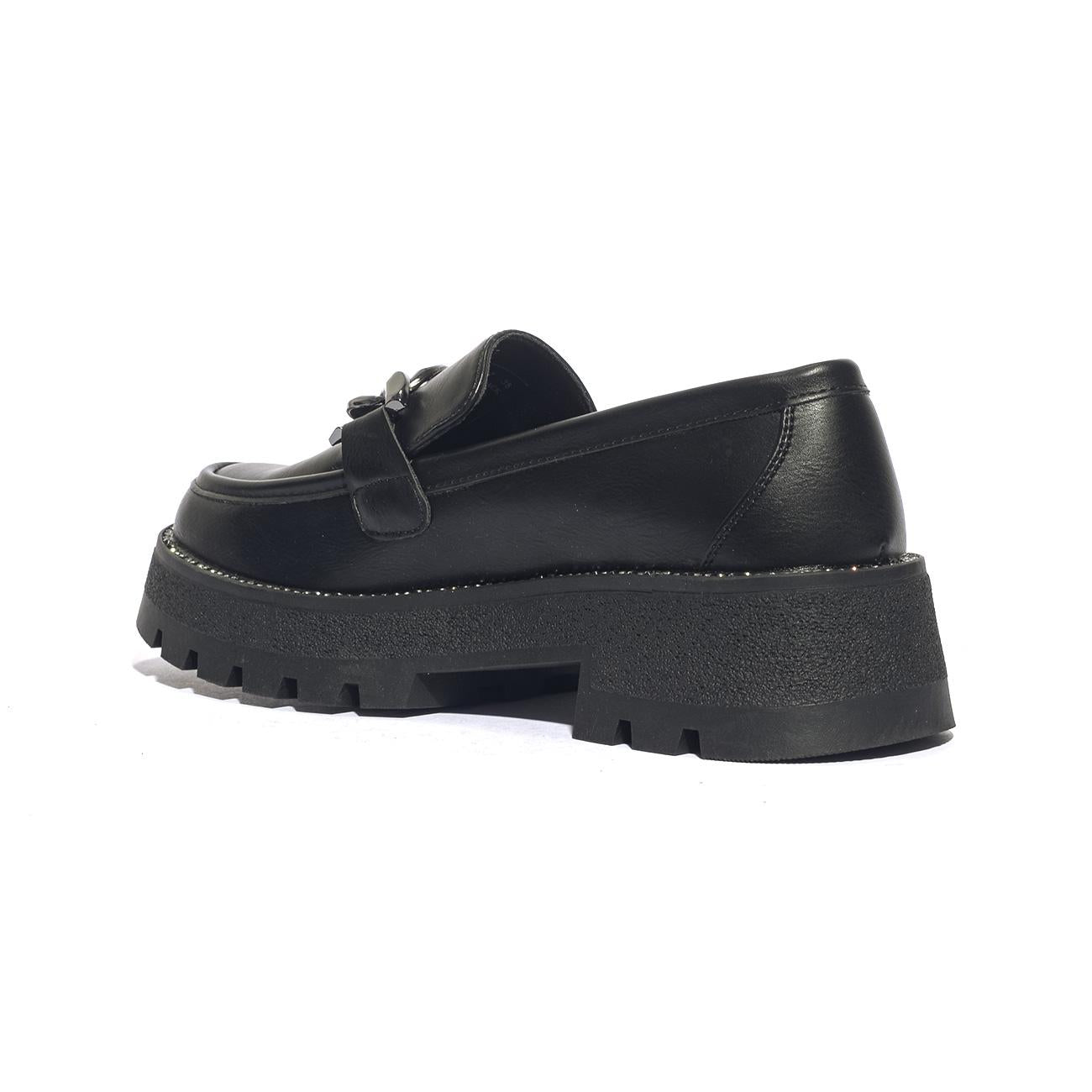 LUMBERJACK 102230337 BLACK Mocassini Donna