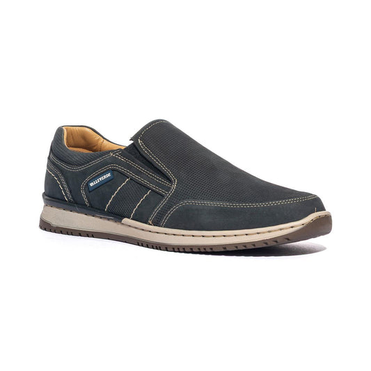 VALLEVERDE 17940 NABUK BLU Slip-on Uomo