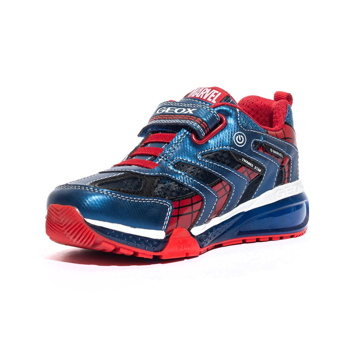 Sneakers Geox BAYONYC BOY Blu Rosse J26FEB 011CENAVY ROYAL C4226 GEOX