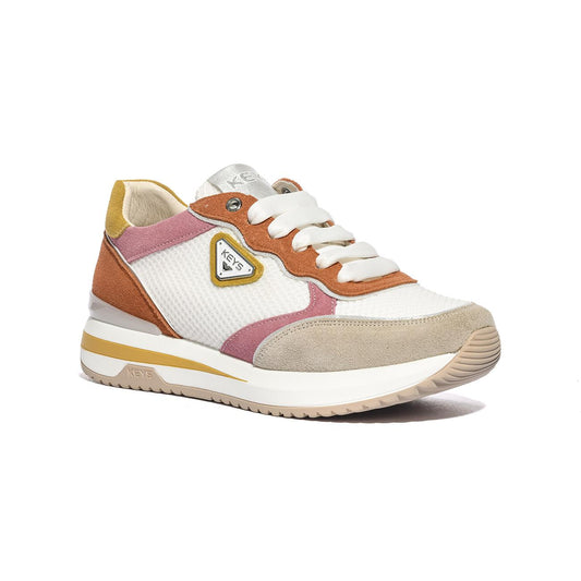 KEYS K10530 BEIGE WHITE Sneakers Donna
