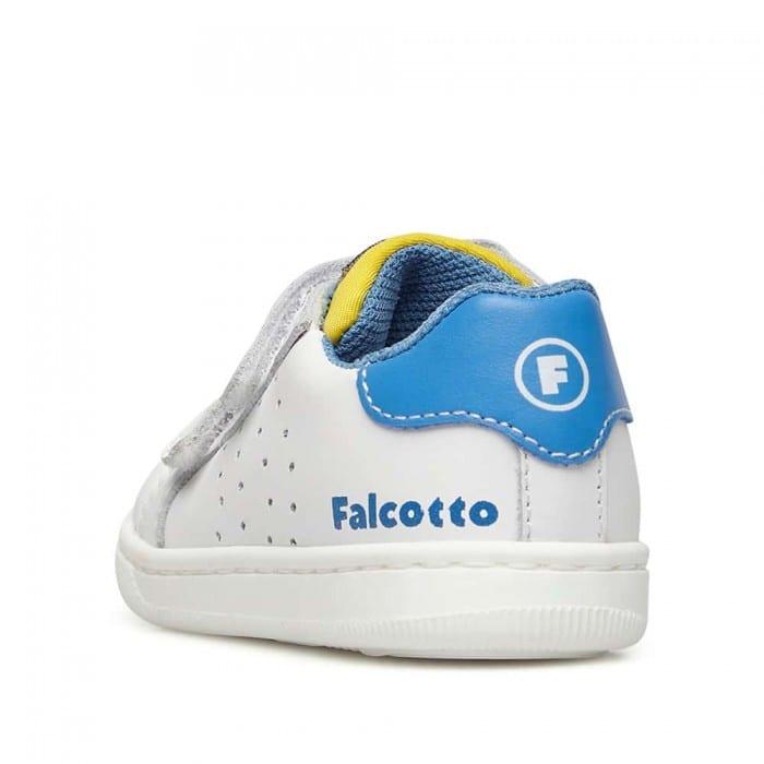 Sneakers FALCOTTO KINER LOW VL Bianco Celeste 0012017749-01-2N34WHITE-OLTREMARE FALCOTTO