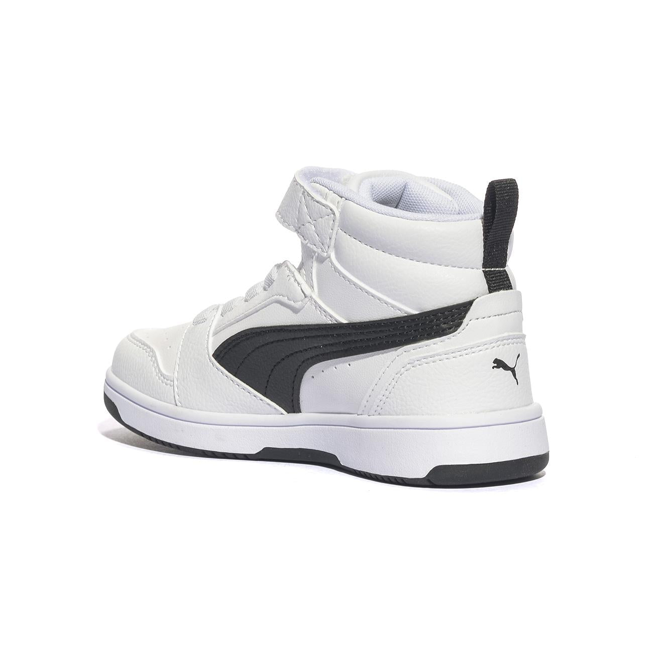 PUMA 393832-02 WHITE BLACK Sneakers Bambino
