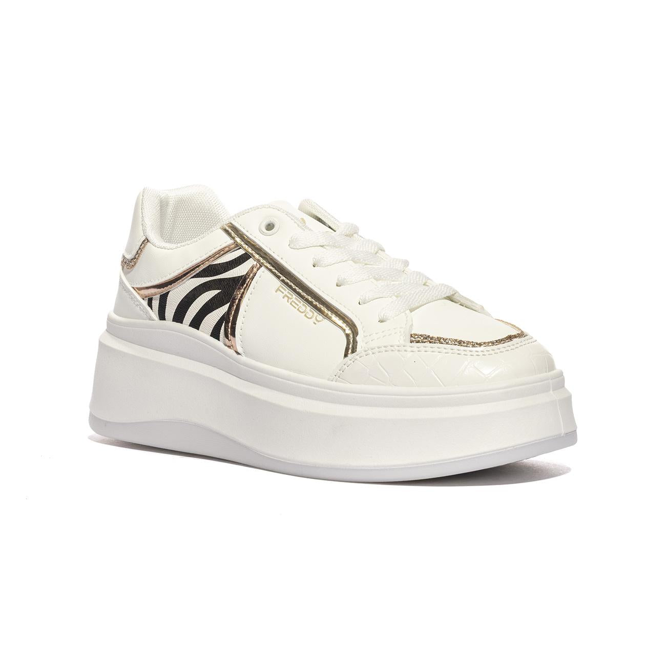 Sneakers Freddy Fy7719 Bianche FY7719ANIMALIER FREDDY