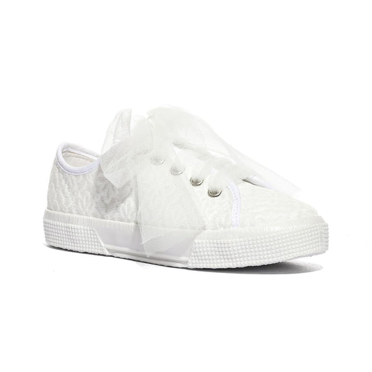 DXO 105 FLOWERS BIANCO Sneakers Bambina