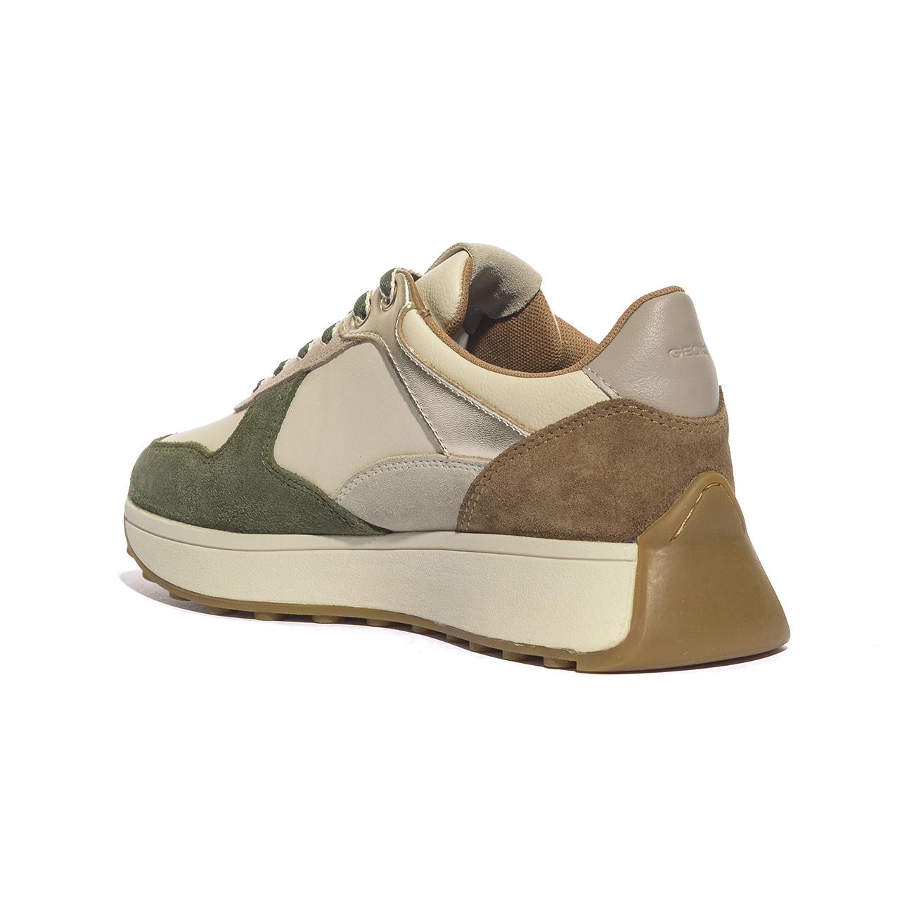 Sneakers Geox AMABEL Bianche D45MDA 02285LT TAUPE PAPYRUS CH61S GEOX