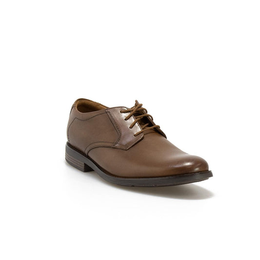 CLARKS 145296 DARK TAN LEA Stringate Uomo
