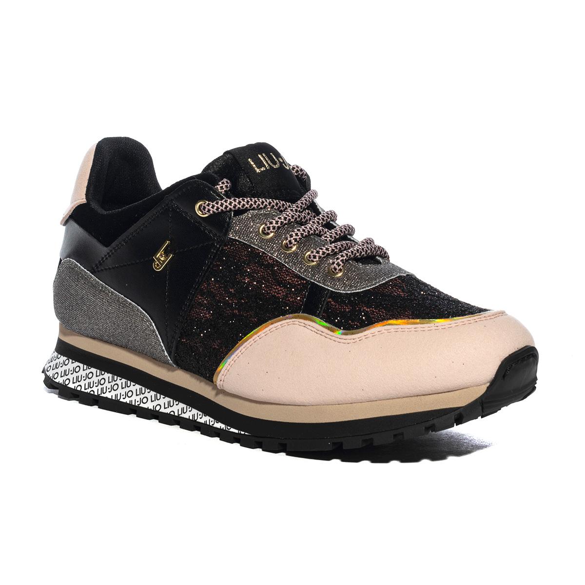 Sneakers Liu Jo Max Wonder 249 Nera E Cipria 4F2767TX279S1007BLACK NUDE LIUJO