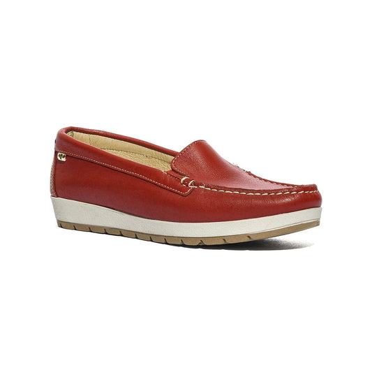 VALLEVERDE 11102 ROSSO Mocassini Donna