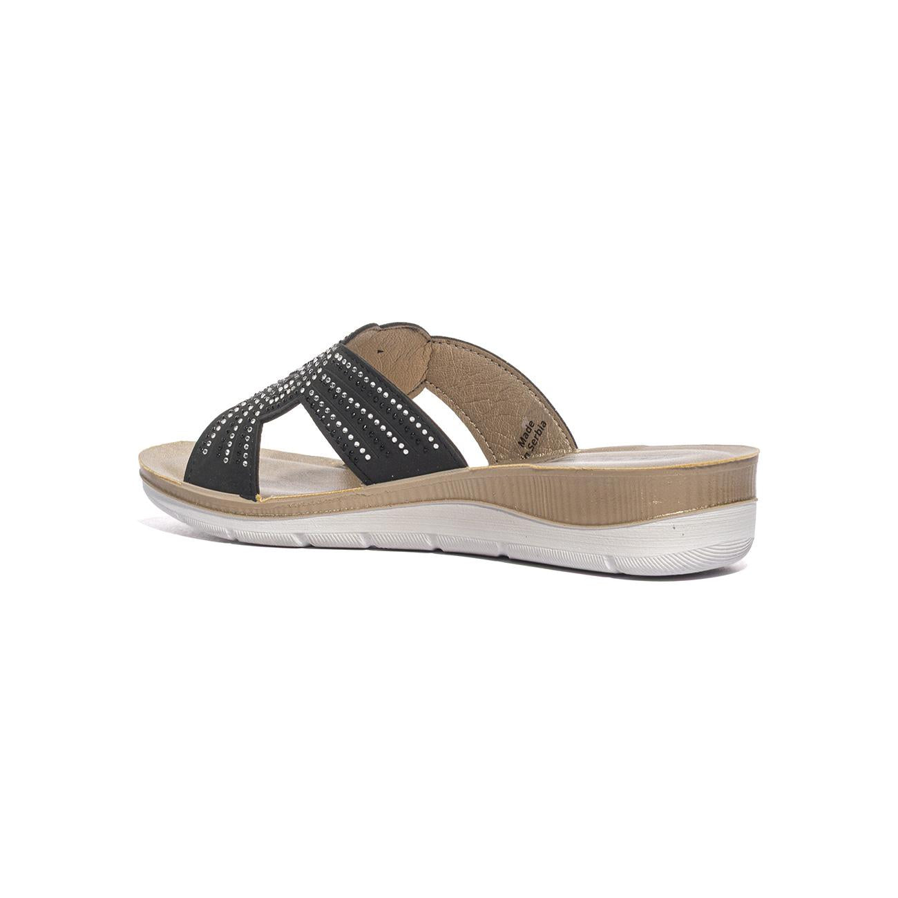 IN BLU BV000037 NERO Ciabatte Donna