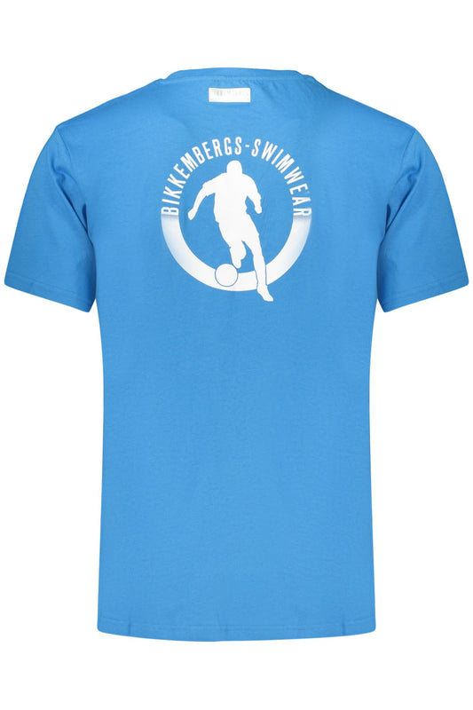 BIKKEMBERGS BKK2MTS01_AZBLUE Celeste T-Shirt Uomo