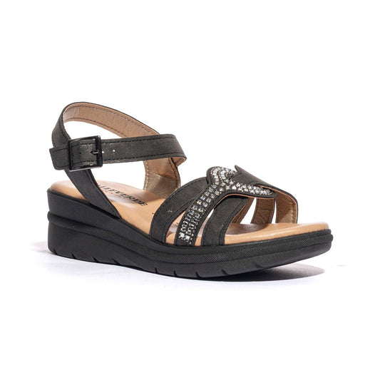 VALLEVERDE 55561 NERO Sandali Donna