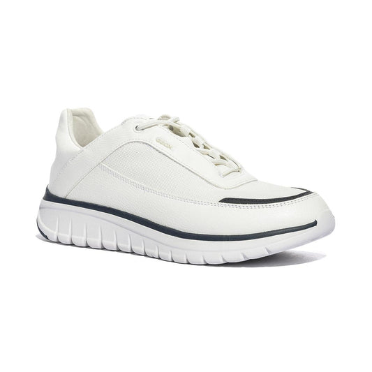 GEOX U65N4D 0BU11 WHITE DK NAVY C1039 Sneakers Uomo