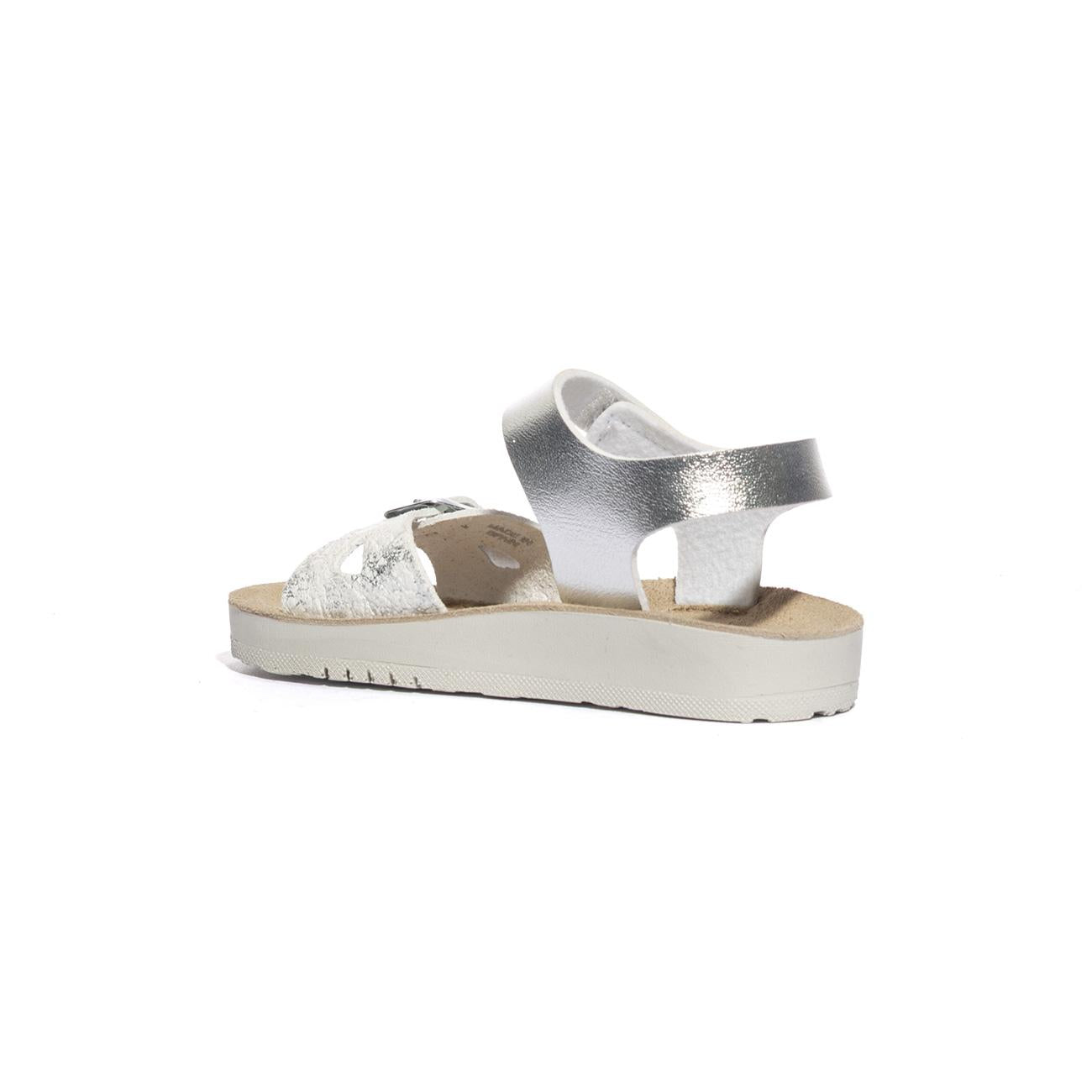 GEOX J15EAB 0BNBL SILVER WHITE C0434 Sandali Bambino