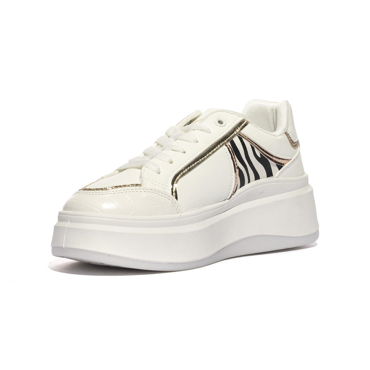Sneakers Freddy Fy7719 Bianche FY7719ANIMALIER FREDDY