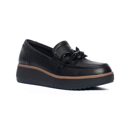 CLARKS 180109 BLACK LEA Slip-on Donna