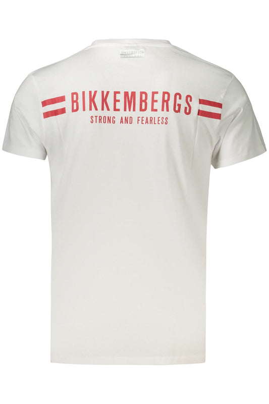 BIKKEMBERGS BKK3MTS04_BIWHITE Bianco T-Shirt Uomo