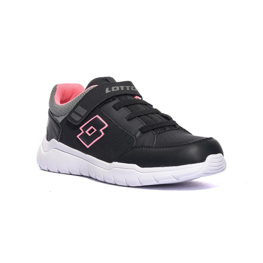 LOTTO 2214768XY All black Pink Sneakers Bambina