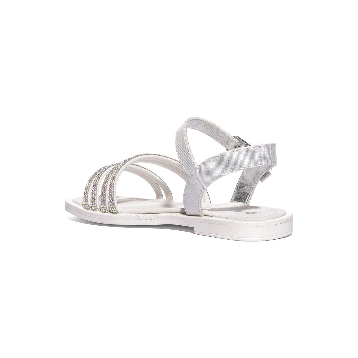 ASSO AG17910 WHITE SILVER Sandali Bambina
