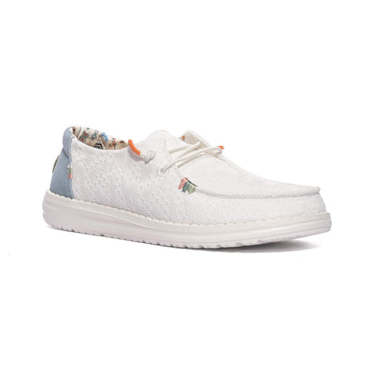 HEY DUDE HD40054 WHITE CROCHET Slip-on Donna