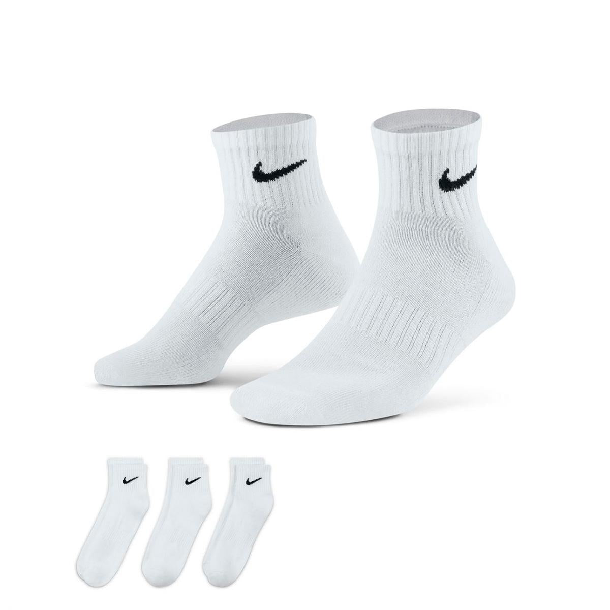 NIKE SX6912-100 WHITE BLACK Calzini Unisex