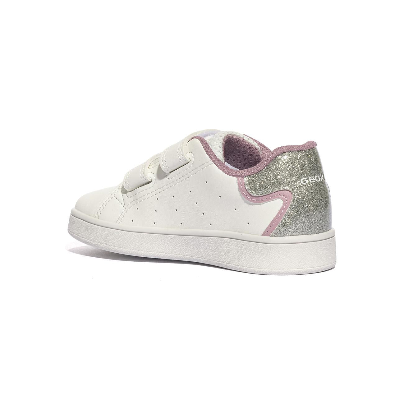 Sneakers Geox ECLYPER GIRL Bianche Rosa B365MA 0BCKCWHITE ROSE C0674 GEOX
