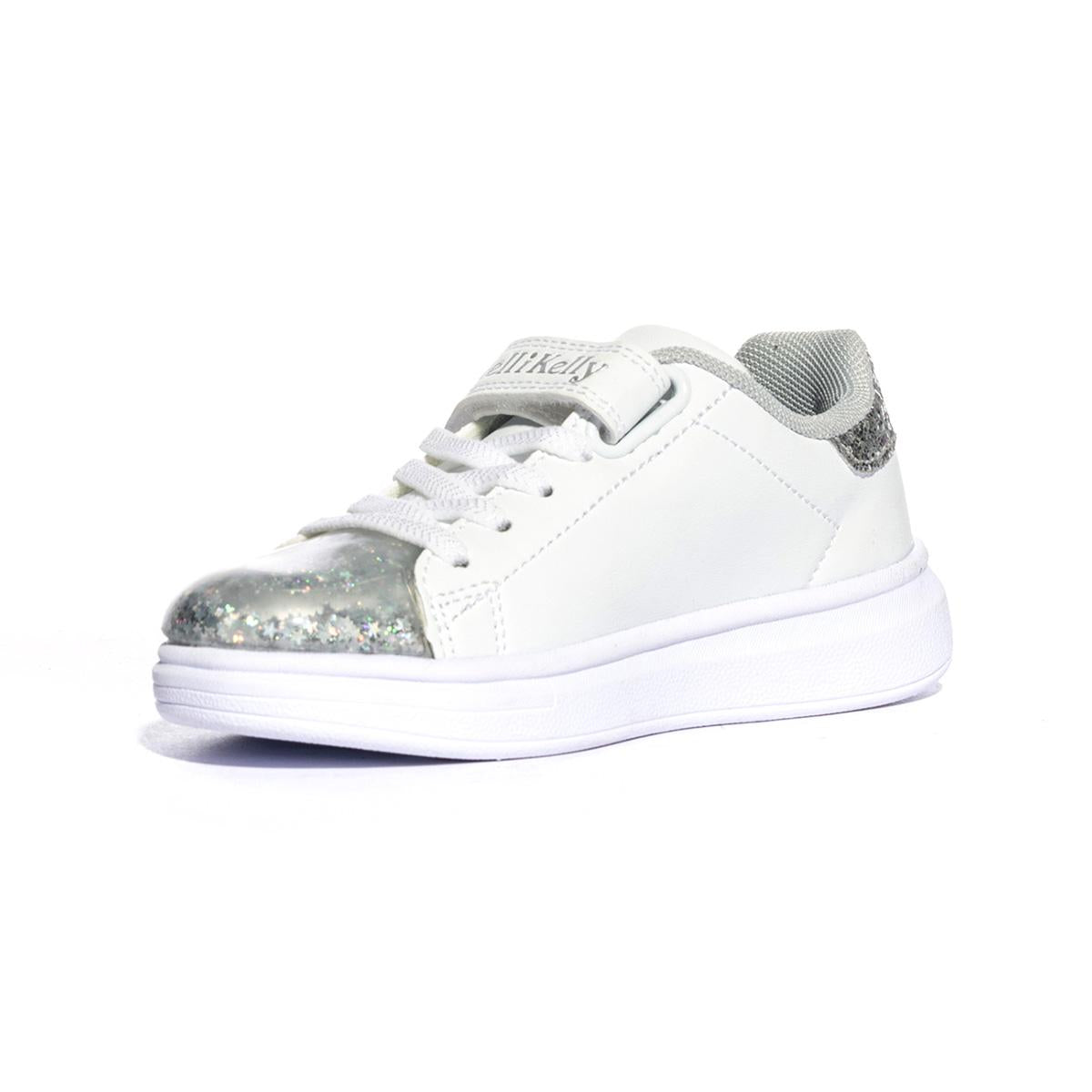 Sneakers leli Kelly Lk5821 Bianche Argento LK5821BIANCO ARGENTO LELLI KELLY
