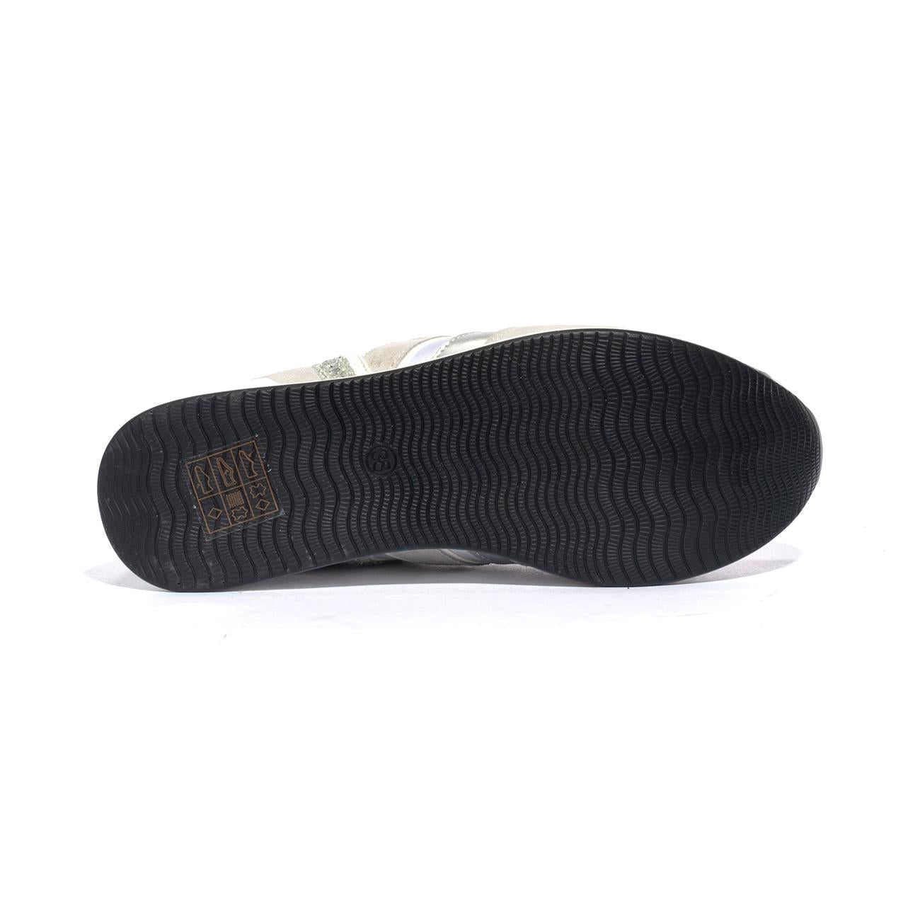 Sneakers Keys K7760 Bianche Argento K7760WHITE SILVER KEYS