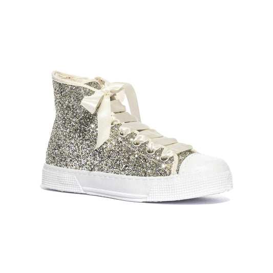 DXO C88 GLITTER PLATINO Sneakers Bambina