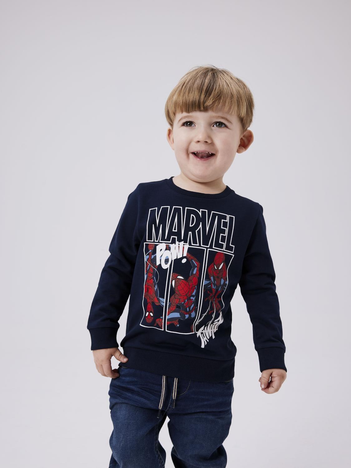 Felpa Name It NMMJESSIE SPIDERMAN SWEAT UNB NOOS MAR Blu 13232354Dark Sapphire NAME IT