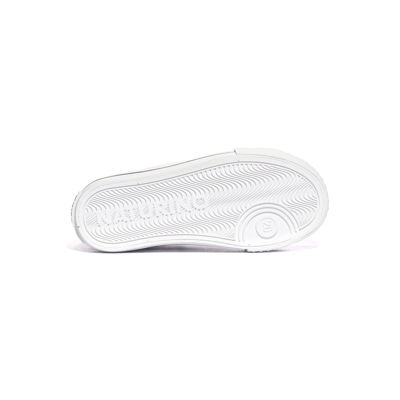 NATURINO 0012018270.27.0N07 WHITE IRID Sneakers Bambina