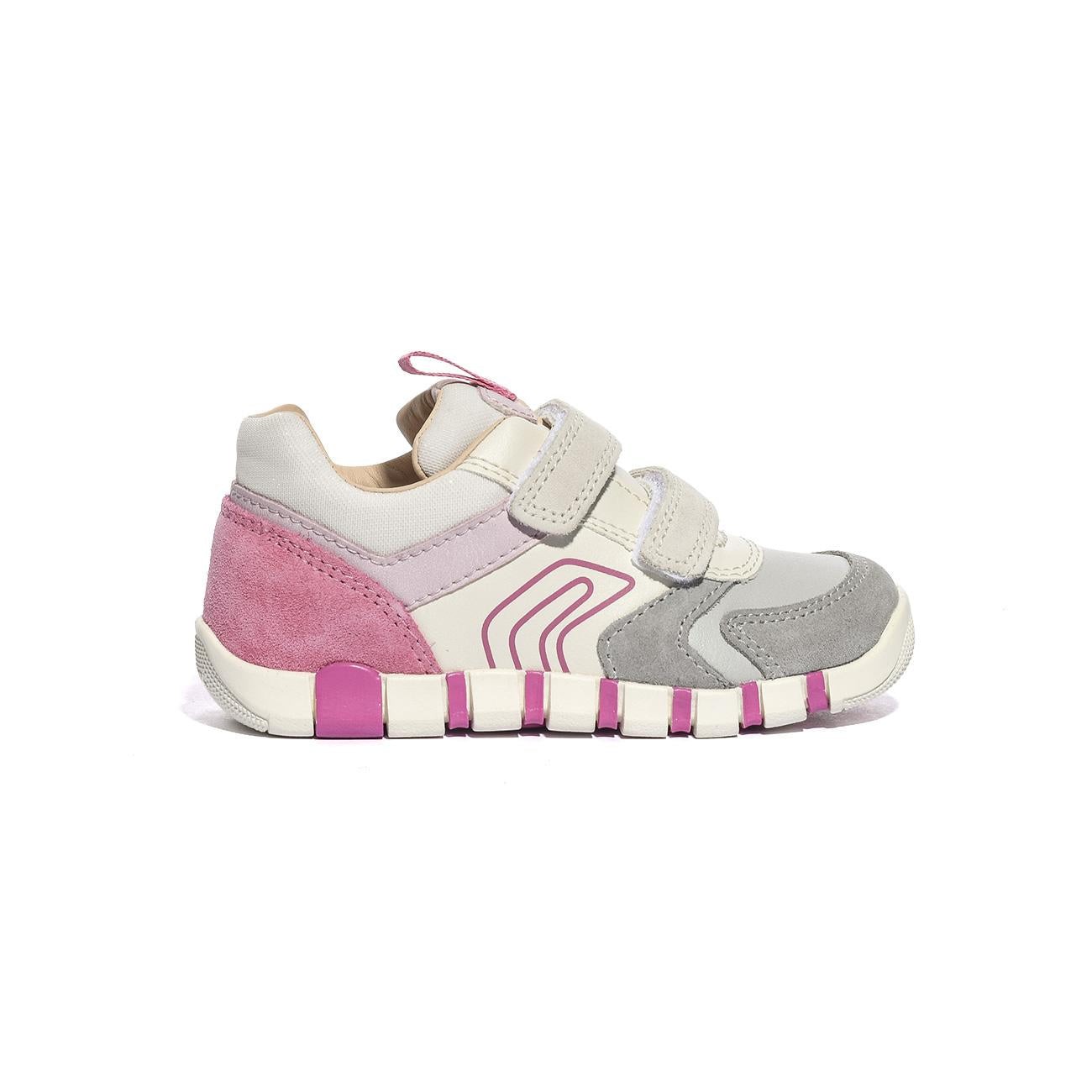Sneakers Geox IUPIDOO GIRL BIanche Rosa B3558C 05422GREY FUCHSIA         C0874 GEOX