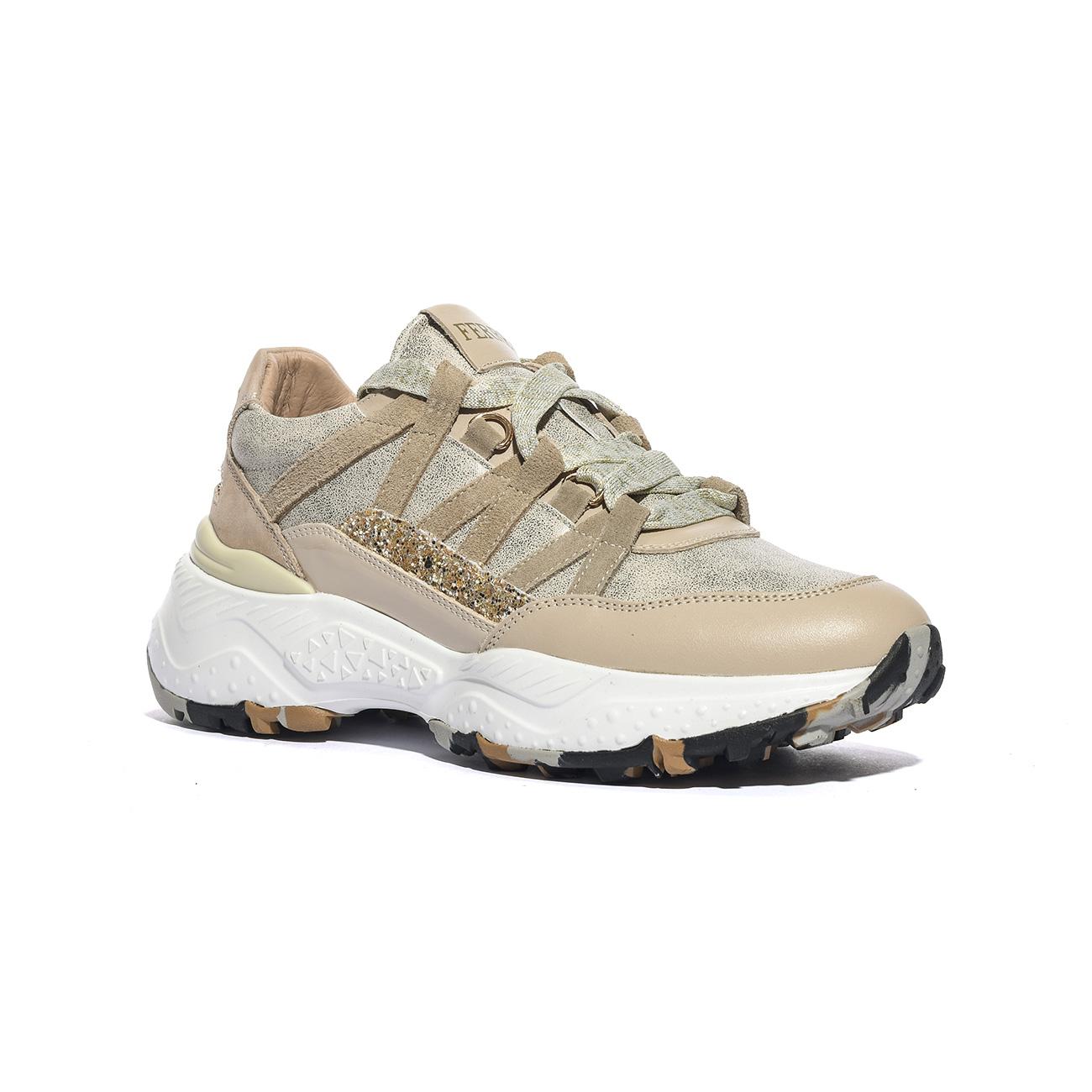 Sneakers Ferrè F450 Bianche Platino F450BEIGE PLATINO FERRE'
