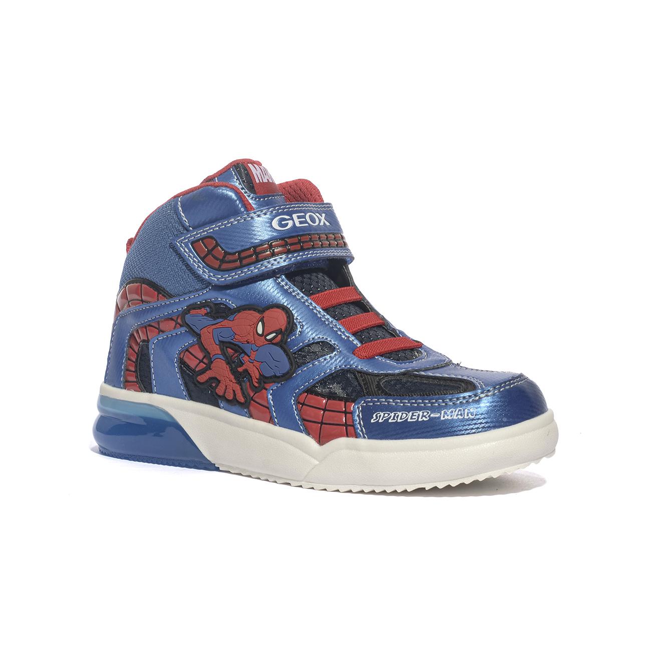 Sneakers Geox Spiderman Grayjay Blu Rosso J269YC 011CENAVY ROYAL C4226 GEOX