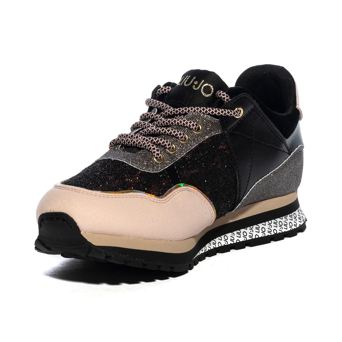 Sneakers Liu Jo Max Wonder 249 Nera E Cipria 4F2767TX279S1007BLACK NUDE LIUJO