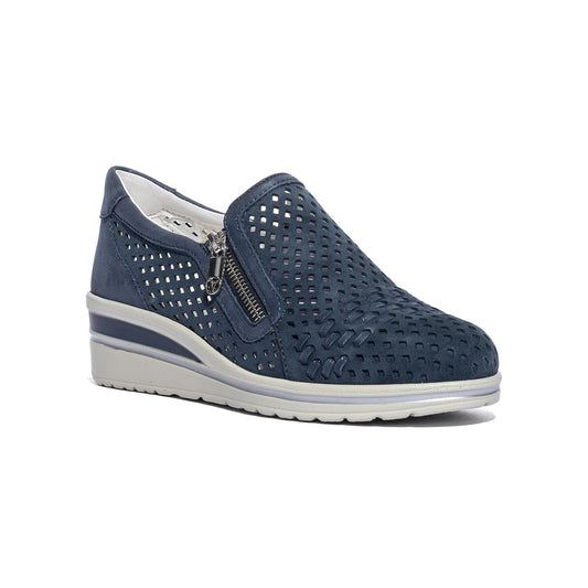 VALLEVERDE VD350W SUEDE BLU Slip-on Donna