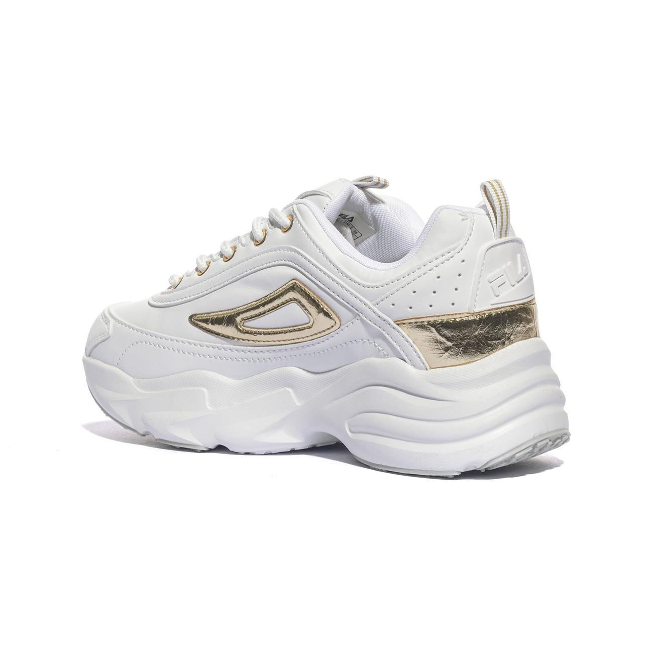 FILA FFW0586 White-Gold Sneakers Donna