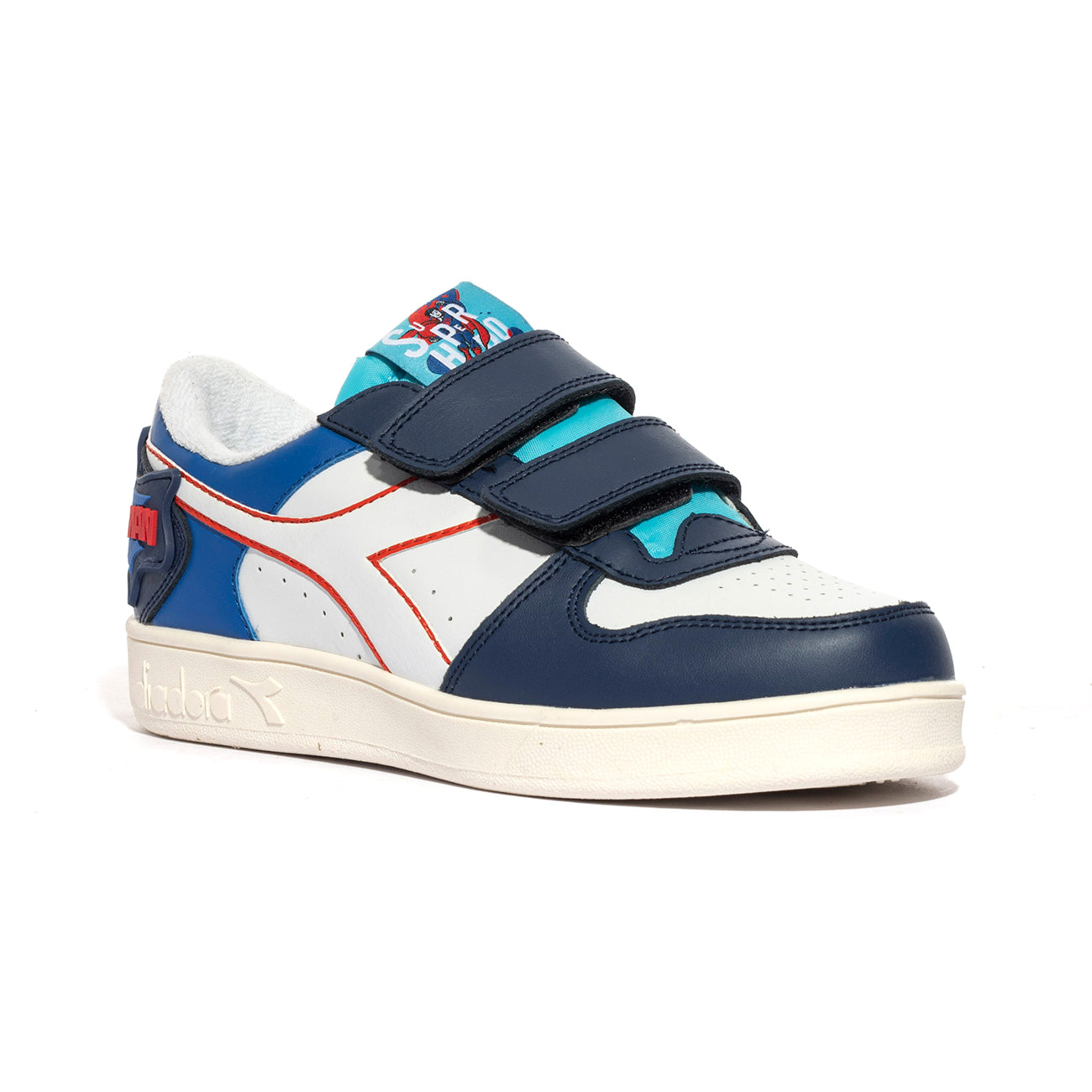 Sneakers Diadora Magic Basketlo Superman Bianche BLU ESTATE BIANCO