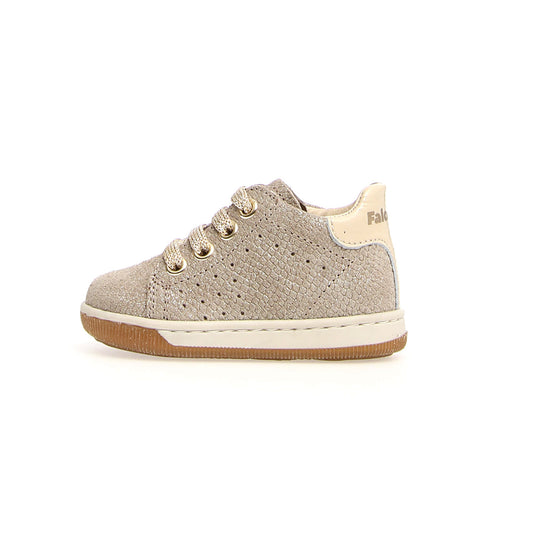 Sneakers FALCOTTO ADAM LIZARD MET/NAPLAK PLATINUM-MILK