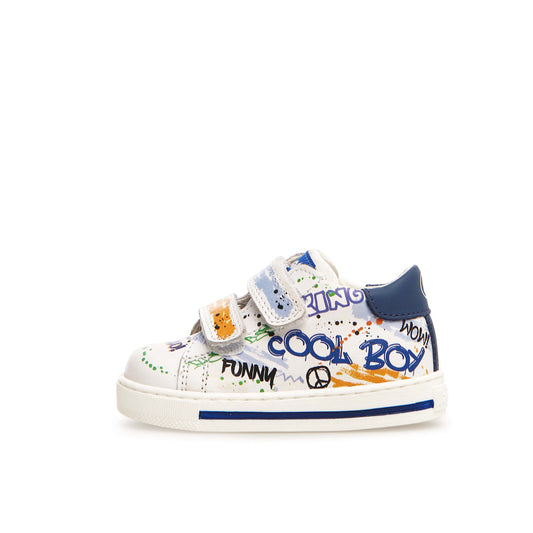 Sneakers FALCOTTO BISSOU VL CALF WHITE-AZURE