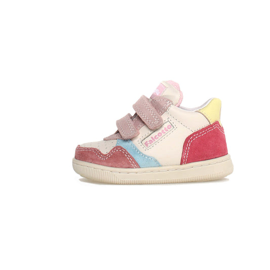 Sneakers FALCOTTO KLIP VL SUEDE CALF MILK-CLAY-PAPAYA