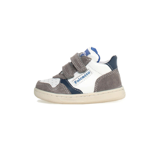 Sneakers FALCOTTO KLIP VL SUEDE CALF WHITE-DARK WHITE-DARK GREY-AZURE