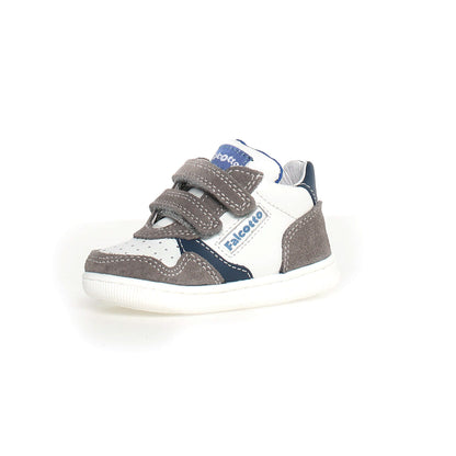 Sneakers FALCOTTO KLIP VL SUEDE CALF WHITE-DARK WHITE-DARK GREY-AZURE