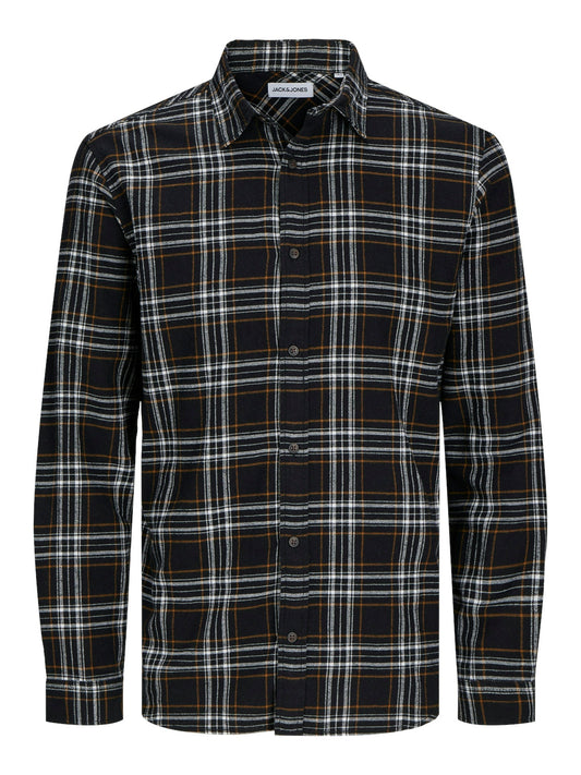 Camicia Jack E Jones JJJOSHUA FALL FLANNEL SHIRT LS BLACK